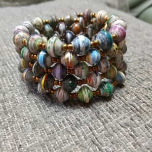 Jungle twist wrap bracelet handmade in Uganda